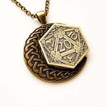 Load image into Gallery viewer, Dungeons and Dragons Necklace D20 Necklace Dungeon Master Gift-Lydia&#39;s Vintage | Handmade Personalized Vintage Style Necklaces, Lockets, Earrings, Bracelets, Brooches, Rings