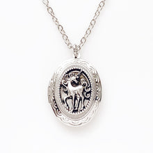 Load image into Gallery viewer, Silver Unicorn Locket Necklace Unicorn Lover Gift-Lydia&#39;s Vintage | Handmade Personalized Vintage Style Necklaces, Lockets, Earrings, Bracelets, Brooches, Rings