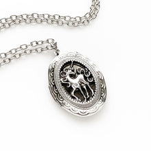 Load image into Gallery viewer, Silver Unicorn Locket Necklace Unicorn Lover Gift