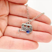Load image into Gallery viewer, Camper Necklace Camping Gifts Vintage Camper Travel Trailer Glamping Lover-Lydia&#39;s Vintage | Handmade Personalized Vintage Style Necklaces, Lockets, Earrings, Bracelets, Brooches, Rings