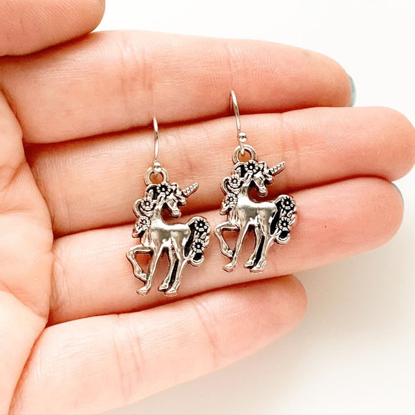 Unicorn Earrings The Last Unicorn Lover Gift-Lydia's Vintage | Handmade Personalized Vintage Style Earrings and Ear Cuffs