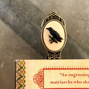 Raven Bookmark Crow Edgar Allan Poe Book Lover Gift-Lydia's Vintage | Handmade Personalized Bookmarks, Keychains
