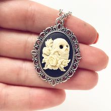 Load image into Gallery viewer, Skull Necklace Skull Cameo Gothic Jewelry
