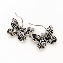 Load image into Gallery viewer, Butterfly Earrings Gift for Women Silver Butterflies