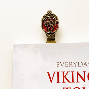 Dragon Bookmark Book Gifts Metal Bookmark Fantasy Novel Book Lover-Lydia's Vintage | Handmade Personalized Bookmarks, Keychains
