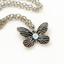 Load image into Gallery viewer, Butterfly Necklace Birthstone Necklace Butterfly Pendant Birthstone Jewelry Gift for Women