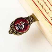 Load image into Gallery viewer, Rose Bookmark Book Lover Gift Romantic Romance Novel Historical Fiction