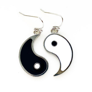 Yin Yang Earrings Mismatched Earrings Yin Yang Jewelry