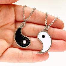 Load image into Gallery viewer, Yin Yang Best Friend Necklace Set BFF Friendship Necklace