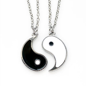 Yin Yang Best Friend Necklace Set BFF Friendship Necklace