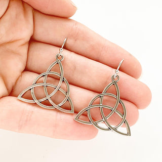 Celtic Earrings Celtic Knot Trinity Knots Celtic Jewelry-Lydia's Vintage | Handmade Personalized Vintage Style Earrings and Ear Cuffs