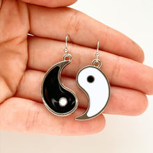 Load image into Gallery viewer, Yin Yang Earrings Mismatched Earrings y2k Yin Yang Jewelry-Lydia&#39;s Vintage | Handmade Personalized Vintage Style Earrings and Ear Cuffs