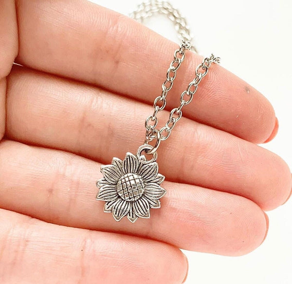 Sunflower Necklace Sunflower Gifts for Her-Lydia's Vintage | Handmade Personalized Vintage Style Necklaces, Lockets, Earrings, Bracelets, Brooches, Rings