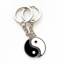 Load image into Gallery viewer, Best Friend Keychain Bestie BFF Gift Yin Yang Keychain Set-Lydia&#39;s Vintage | Handmade Personalized Bookmarks, Keychains
