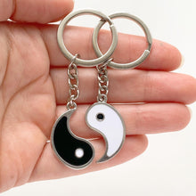 Load image into Gallery viewer, Best Friend Keychain Bestie BFF Gift Yin Yang Keychain Set-Lydia&#39;s Vintage | Handmade Personalized Bookmarks, Keychains
