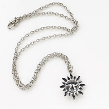 Load image into Gallery viewer, Sun Necklace Celestial Necklace Silver Sun