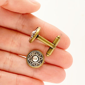Two Tone Cufflinks Wedding Gifts for Men