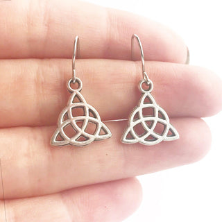 Celtic Knot Earrings Celtic Jewelry Triquetra Trinity Knot-Lydia's Vintage | Handmade Personalized Vintage Style Earrings and Ear Cuffs