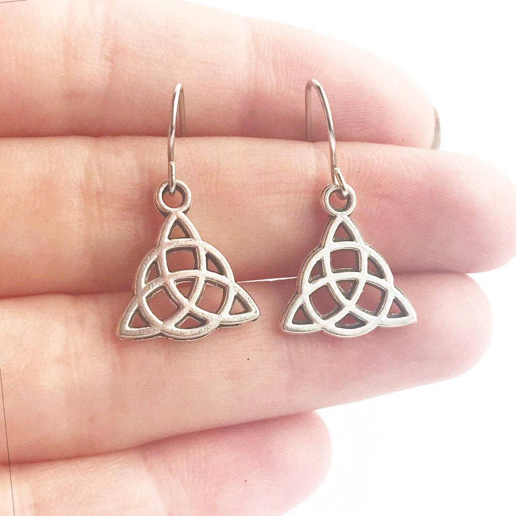 Celtic Knot Earrings Celtic Jewelry Triquetra Trinity Knot