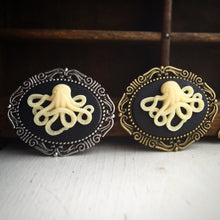 Load image into Gallery viewer, Octopus Brooch Octopus Cameo Pirate Hat Pin Pirate Costume Renaissance Faire-Lydia&#39;s Vintage | Handmade Custom Cosplay, Renaissance Fair Inspired Style Necklaces, Earrings, Bracelets, Brooches, Rings